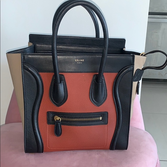 Celine Handbags - Sold Celine micro tri color excellent condition